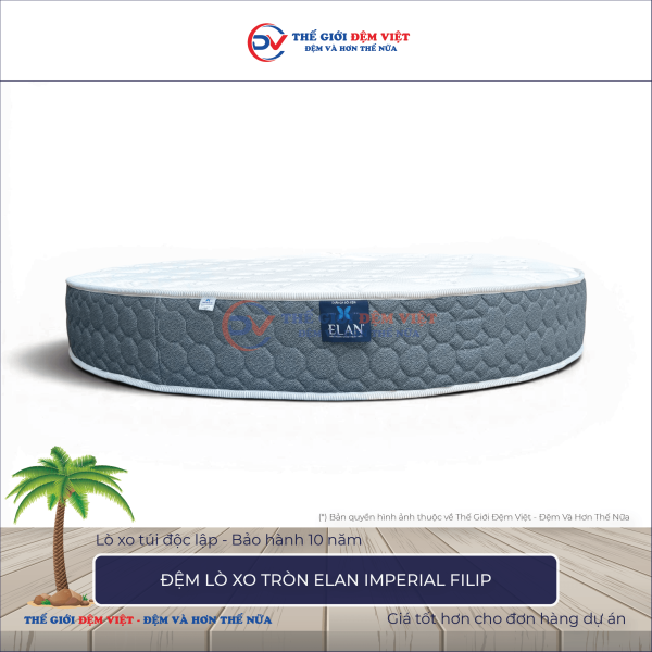 Đệm lò xo tròn Elan IMPERIAL FLIP